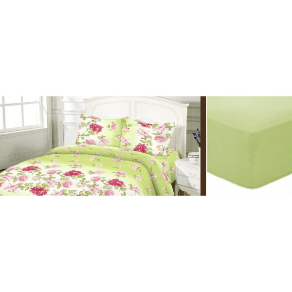 

Постельное белье Zastelli 8251 Бязь евро 200х220 с простынью на резинке