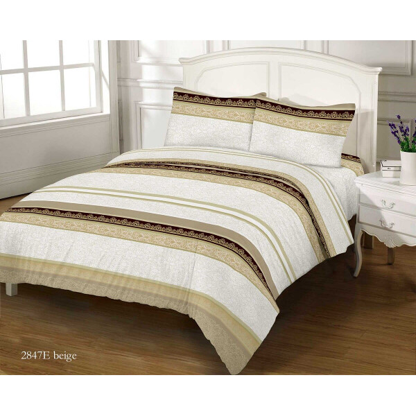 

Постельное белье Zastelli 2847 E BEIGE GOLD USA бязь полуторное 145х210
