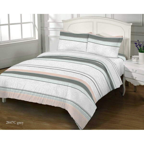 

Постельное белье Zastelli 2847 C GREY GOLD USA бязь евро 200х220