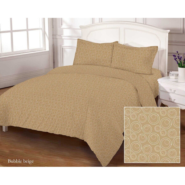 

Постельное белье Zastelli BUBBLE BEIGE бязь двуспальное 175х210