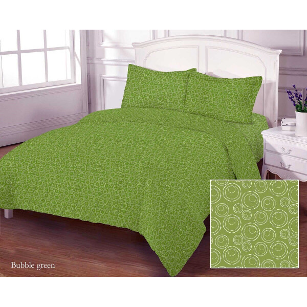 

Постельное белье Zastelli BUBBLE GREEN GOLD USA бязь двуспальное 175х210