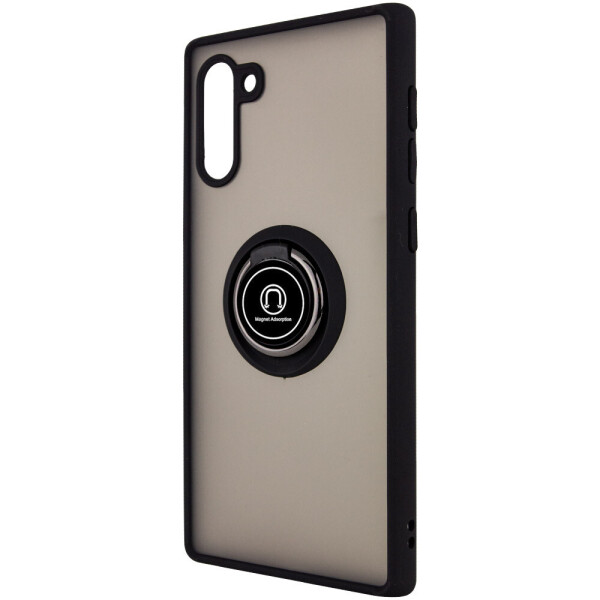 

TPU+PC чехол Deen ColorEdgingRing for Magnet для Samsung Galaxy Note 10 Черный (135393)