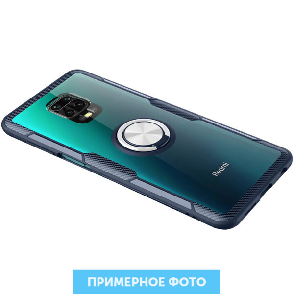 

TPU+PC чехол Deen CrystalRing for Magnet (opp) для Samsung Galaxy Note 20 Ultra Бесцветный / Темно-синий (143592)