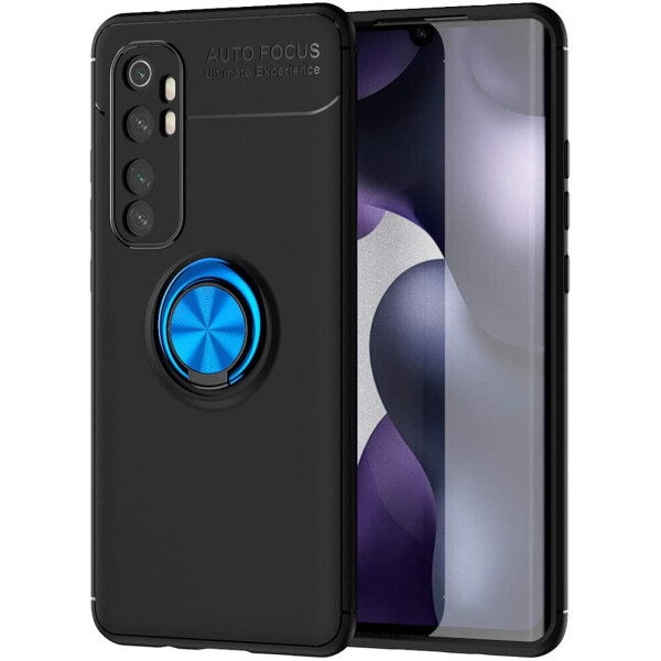 

TPU чехол Deen ColorRing под магнитный держатель (opp) для Xiaomi Mi Note 10 Pro Черный / Синий (75133372)