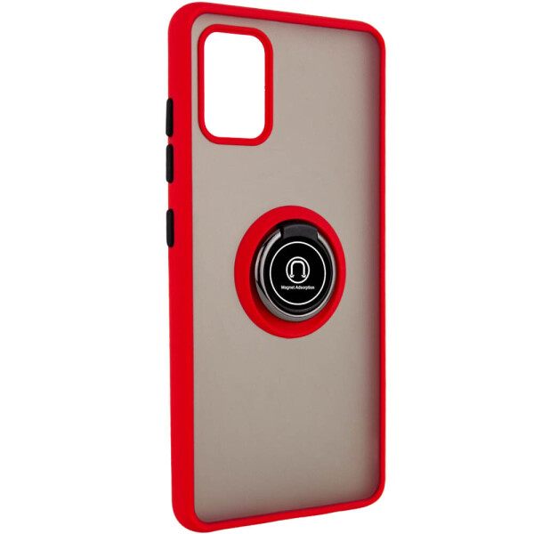 

TPU+PC чехол Deen ColorEdgingRing for Magnet для Samsung Galaxy A31 Красный (135723)