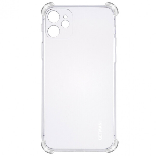 

TPU чехол GETMAN Ease logo усиленные углы для Apple iPhone 11 (6.1") Прозрачный / Transparent (138568)