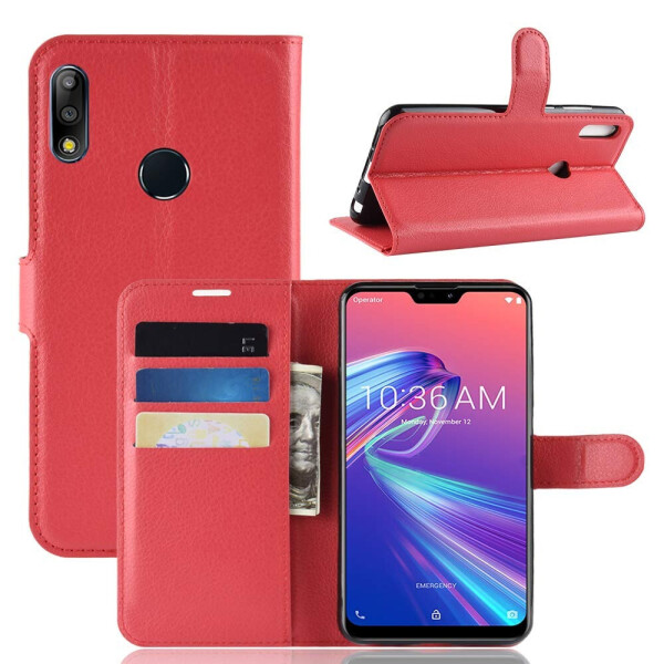 

Чехол-книжка Litchie Wallet для Asus Zenfone Max Pro M2 Красный