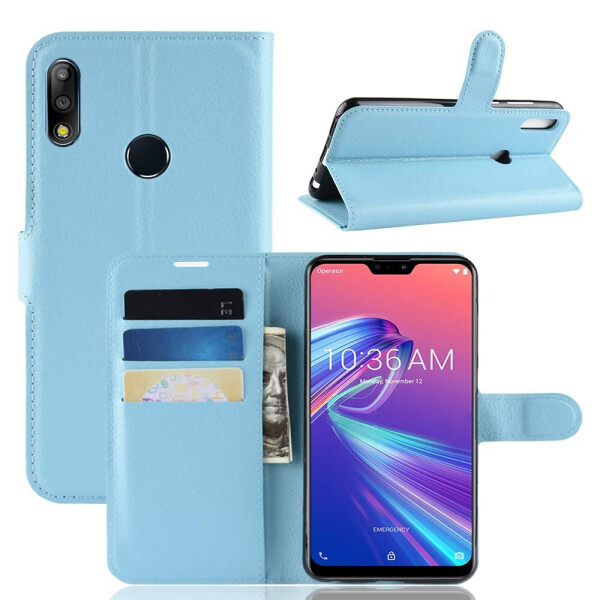 

Чехол-книжка Litchie Wallet для Asus Zenfone Max Pro M2 Голубой