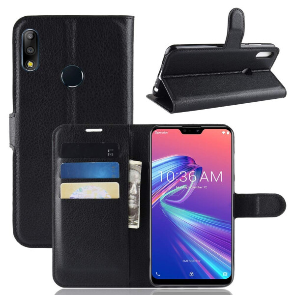 

Чехол-книжка Litchie Wallet для Asus Zenfone Max Pro M2 Черный