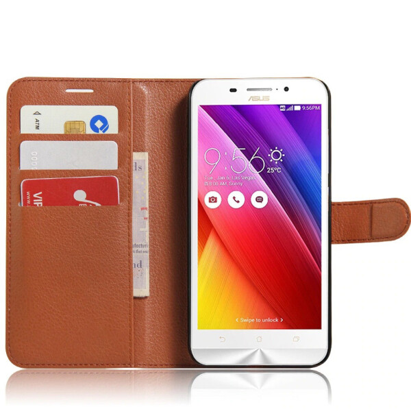 

Чехол-книжка Litchie Wallet для Asus Zenfone Max ZC550KL Коричневый