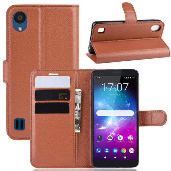

Чехол-книжка Litchie Wallet для ZTE Blade A5 2019 Brown