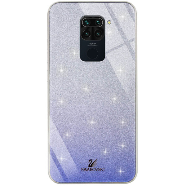 

TPU+Glass чехол Swarovski для Xiaomi Redmi 10X Синий (84135428)