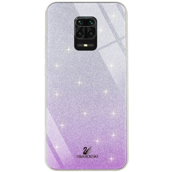 

TPU+Glass чехол Swarovski для Xiaomi Redmi Note 9s Фиолетовый (76135437)