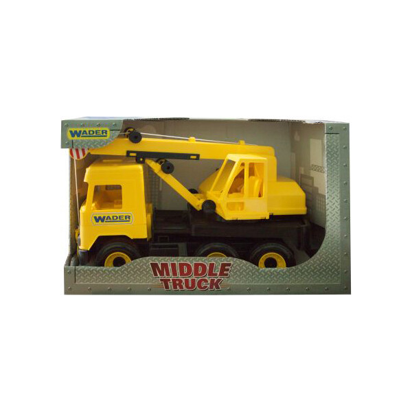 

Авто Wader Middle truck кран (жовтий) в коробці 39491