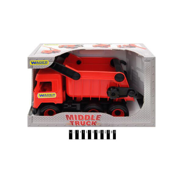

Самосвал Wader Middle truck (красный) 39486