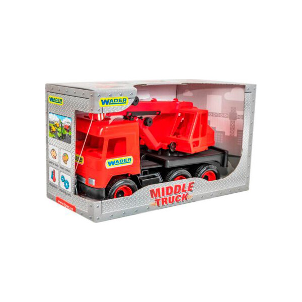 

Автокран Wader Middle truck (красный) 39487