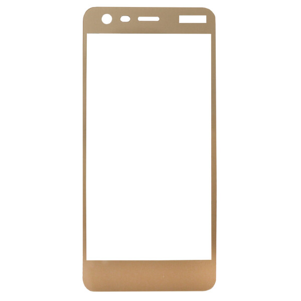 

Защитное стекло 3D Side Glue для Nokia 2 (тех. пак) Gold