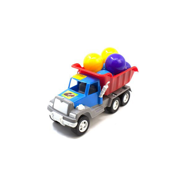 

Самосвал с 6 шариками Kinderway синий. KW-05-520-4