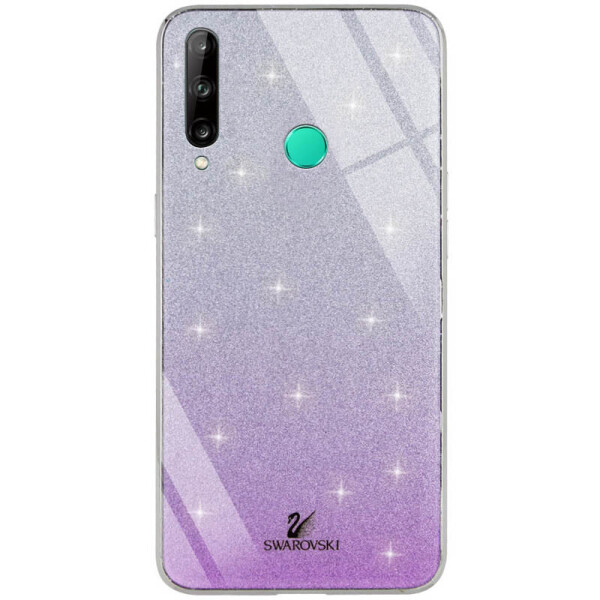 

TPU+Glass чехол Swarovski для Huawei P40 Lite E / Y7p (2020) Фиолетовый (135445)