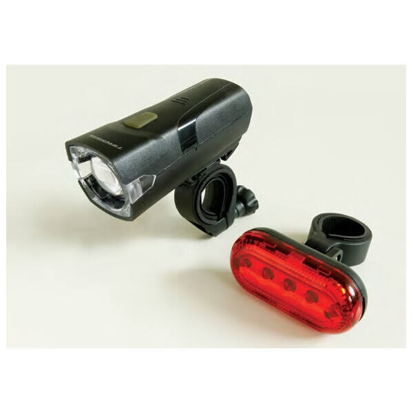 

Велофонари комплект tiross ts-659 black 1w led cree + 5 led AAA