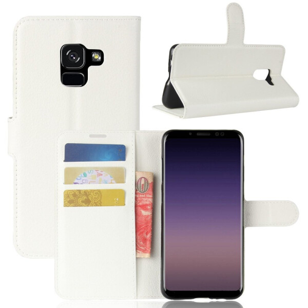 

Чехол-книжка Litchie Wallet для Samsung A530 Galaxy A8 2018 Белый