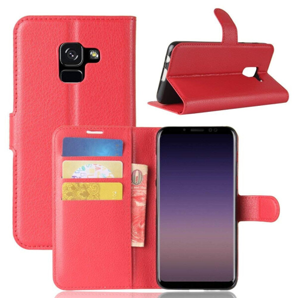 

Чехол-книжка Litchie Wallet для Samsung A530 Galaxy A8 2018 Красный