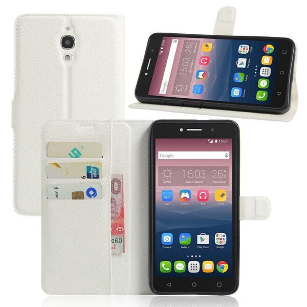 

Чехол-книжка Litchie Wallet для Alcatel One Touch Pixi 4 8050D Белый