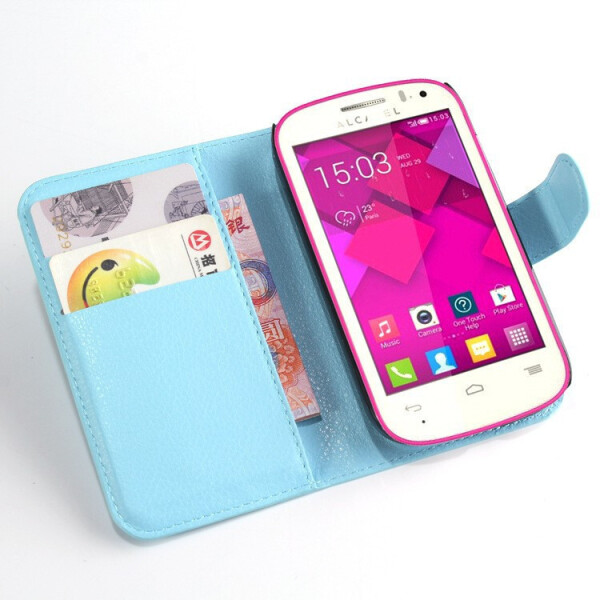 

Чехол-книжка Litchie Wallet для Alcatel OneTouch POP C1 4015 / 4015D Голубой