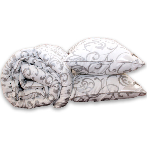 

Комплект ТМ TAG Одеяло 175*215 см лебяжий пух Venzel 2-спальный + 2 подушки 70х70 см