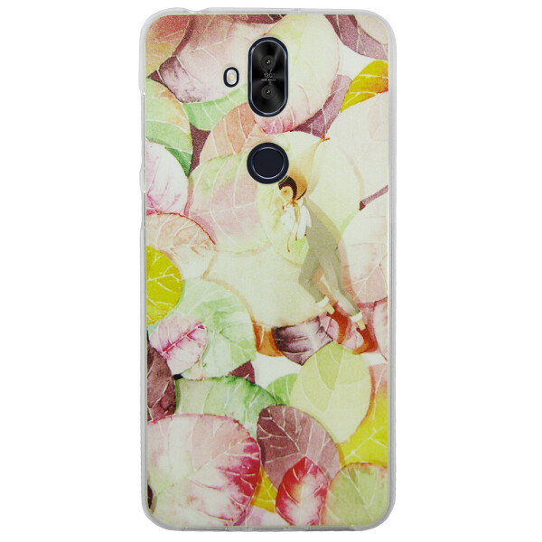 

Чехол с рисунком Printed Silicone для Asus Zenfone 5 Lite ZC600KL Листья