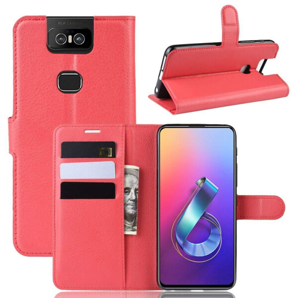 

Чехол-книжка Litchie Wallet для Asus Zenfone 6 ZS630KL Red