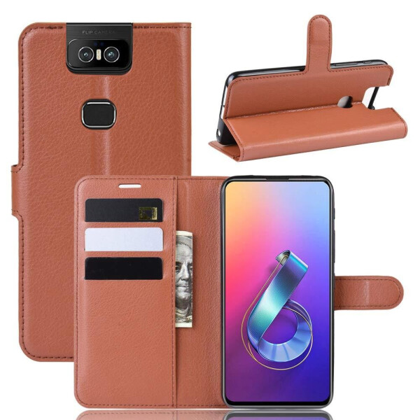 

Чехол-книжка Litchie Wallet для Asus Zenfone 6 ZS630KL Brown