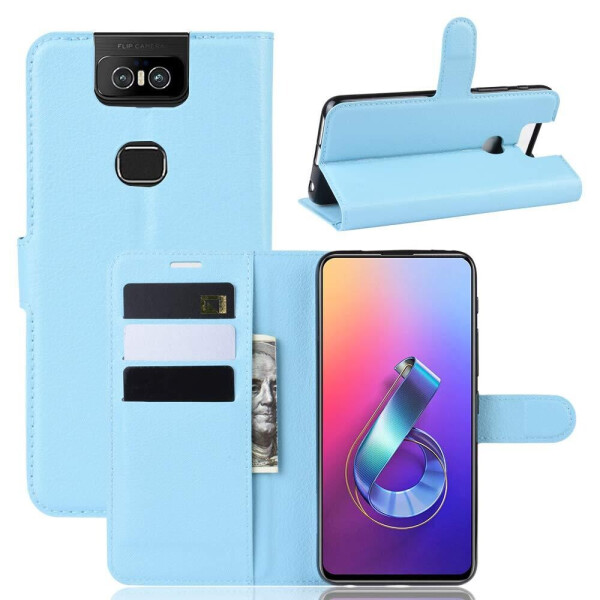 

Чехол-книжка Litchie Wallet для Asus Zenfone 6 ZS630KL Blue