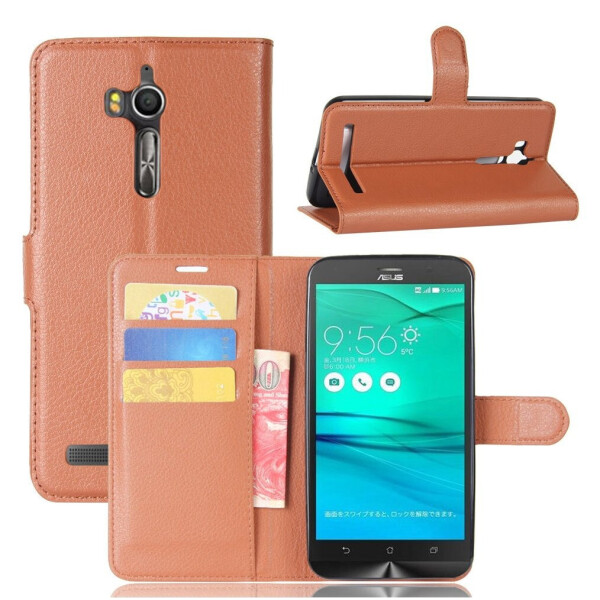 

Чехол-книжка Litchie Wallet для Asus Zenfone Go ZB552KL Коричневый