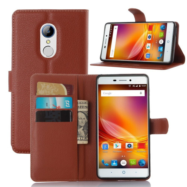 

Чехол-книжка Litchie Wallet для ZTE Blade X9 / V5 Pro Коричневый