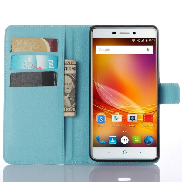 

Чехол-книжка Litchie Wallet для ZTE Blade X9 / V5 Pro Голубой