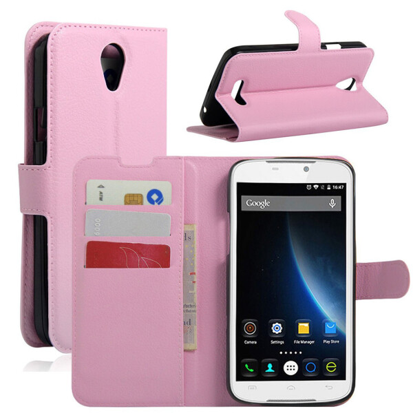 

Чехол-книжка Litchie Wallet для Doogee X6 / X6 Pro / X6s Светло-розовый