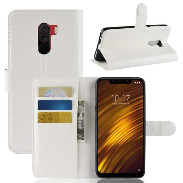 

Чехол-книжка Litchie Wallet для Xiaomi Poco F1 Белый