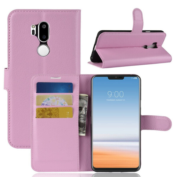 

Чехол-книжка Litchie Wallet для LG G7 Светло-розовый