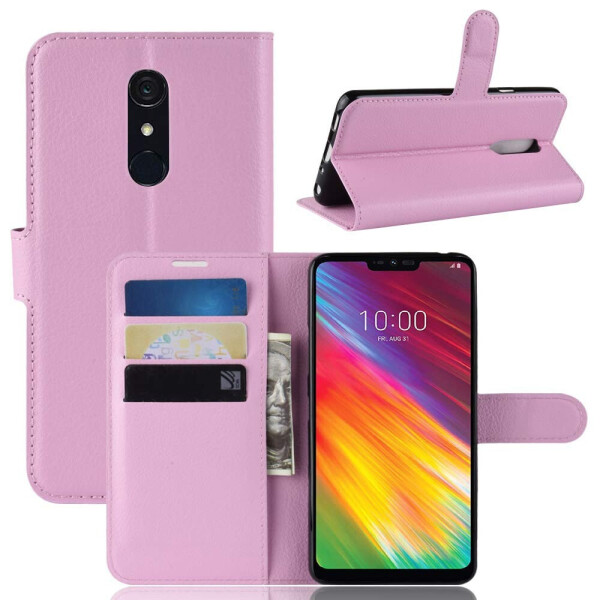 

Чехол-книжка Litchie Wallet для LG G7 Fit Светло-розовый