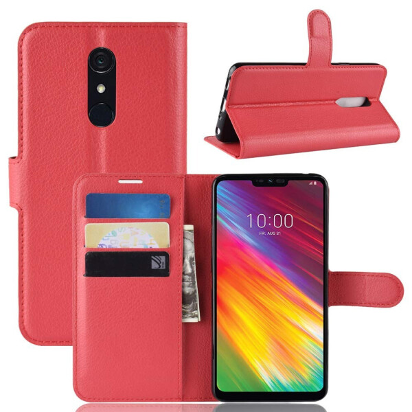 

Чехол-книжка Litchie Wallet для LG G7 Fit Красный