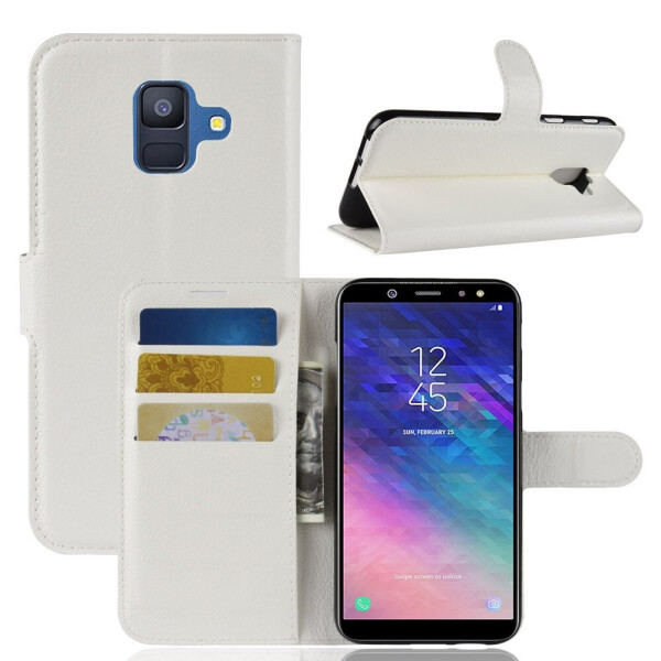 

Чехол-книжка Litchie Wallet для Samsung A600 Galaxy A6 2018 Белый
