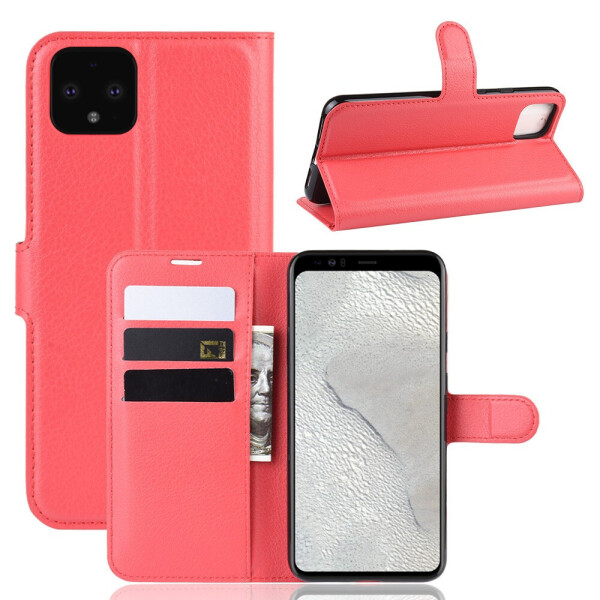 

Чехол-книжка Litchie Wallet для Google Pixel 4 Red