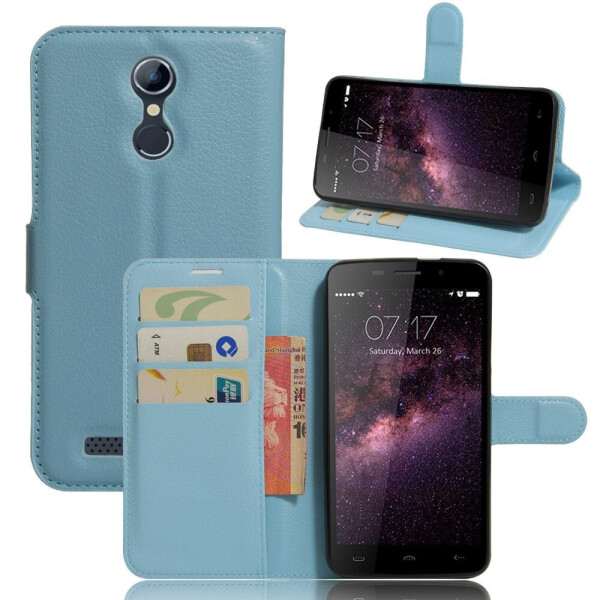 

Чехол-книжка Litchie Wallet для HomTom HT17 / HT17 Pro Голубой
