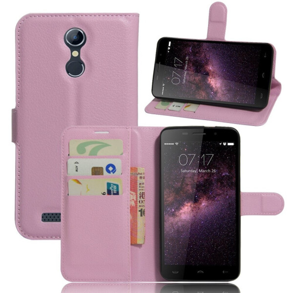 

Чехол-книжка Litchie Wallet для HomTom HT17 / HT17 Pro Светло-розовый