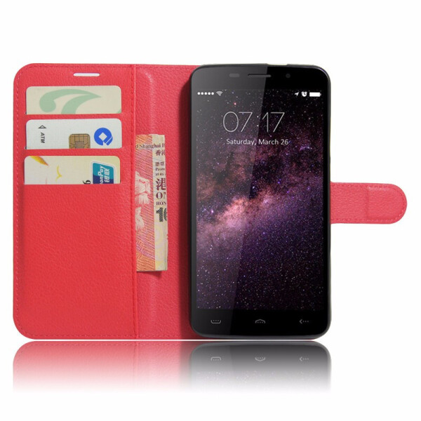 

Чехол-книжка Litchie Wallet для HomTom HT17 / HT17 Pro Красный