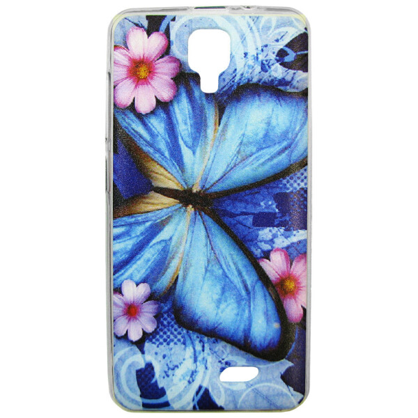 

Чехол с рисунком Printed Silicone для HomTom HT26 Бабочка