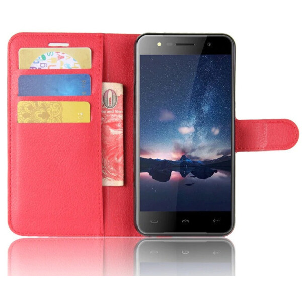 

Чехол-книжка Litchie Wallet для Homtom HT37 / HT37 Pro Красный