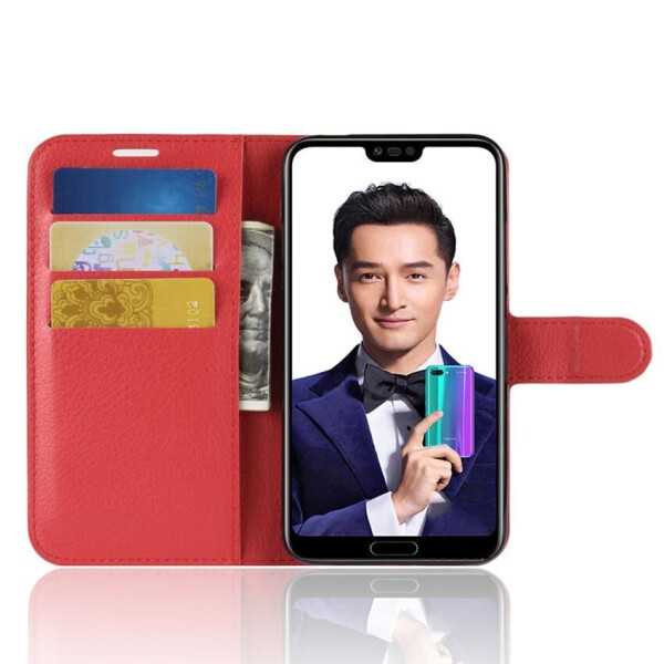 

Чехол-книжка Litchie Wallet для Huawei Honor 10 Красный