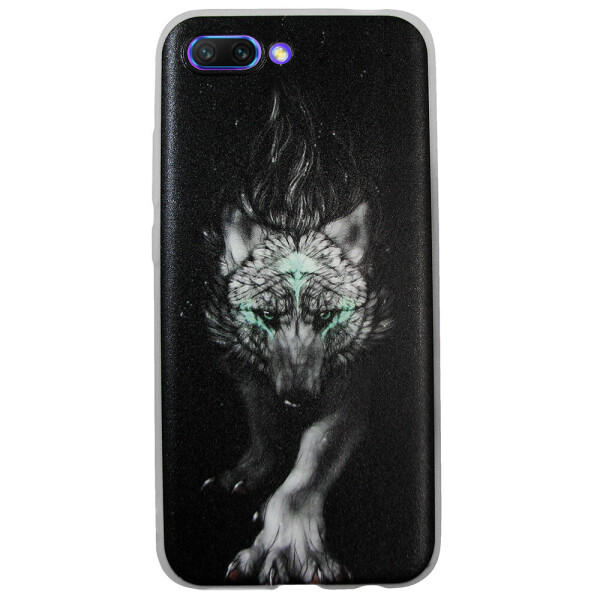 

Чехол с рисунком Printed Silicone для Honor 10 Волк